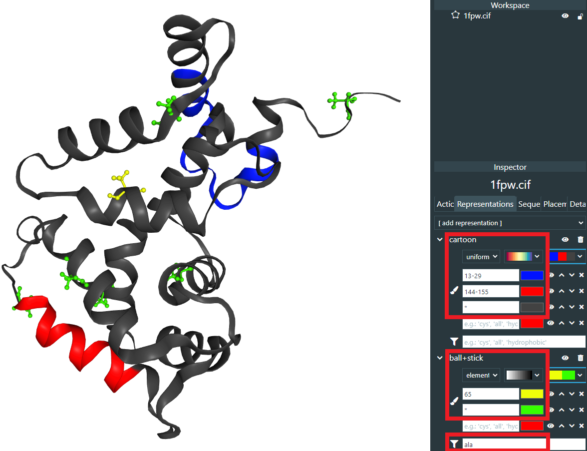 Visualized structure